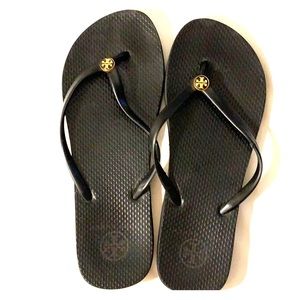 Tory Burch flip flops, size 9